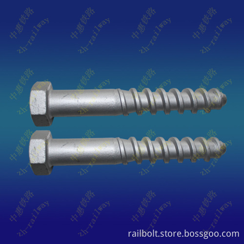 Hexagon screw spike 24x160 for subway parts